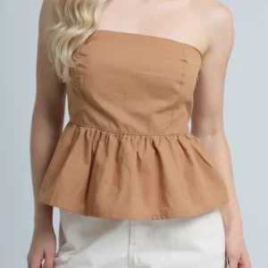 Blusa sem manga Nude